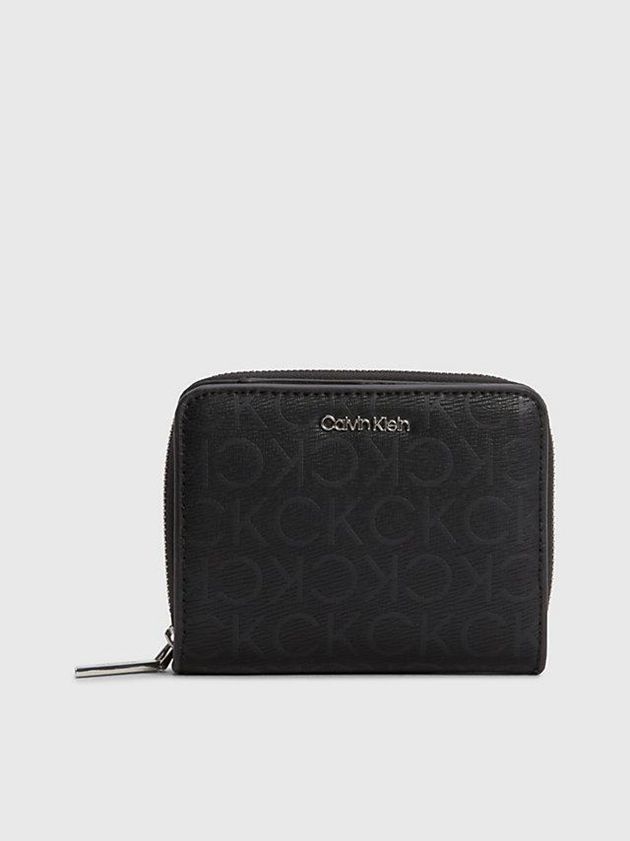 Calvin Klein USA Recycled Rfid Zip Around Womens Wallet Black 0643821-OF